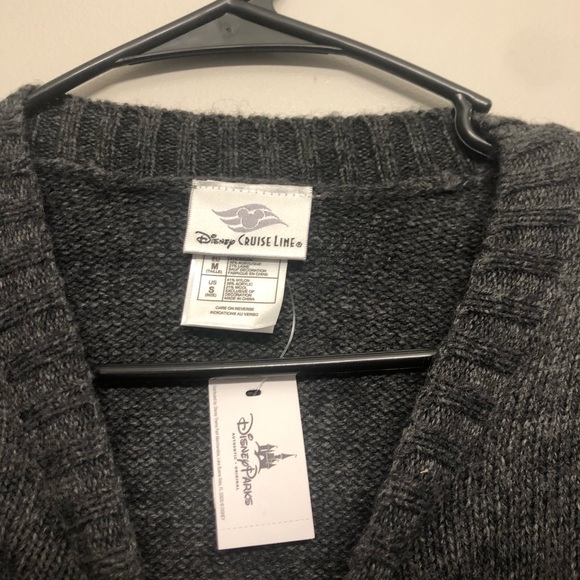 Disney Cruise Line wool sweater gray NWT Mickey - Picture 4 of 7